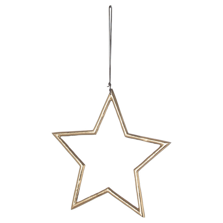 The Noel Collection Large Hanging Star Brass