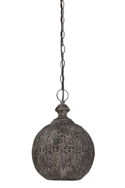 ANANYA Small Hanging Ceiling Light Brown & Gold