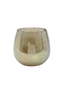 WADI Medium Glass Stone Finish Vase Amber