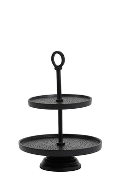 LUTEK Tiered Layer Stand Ornament Black