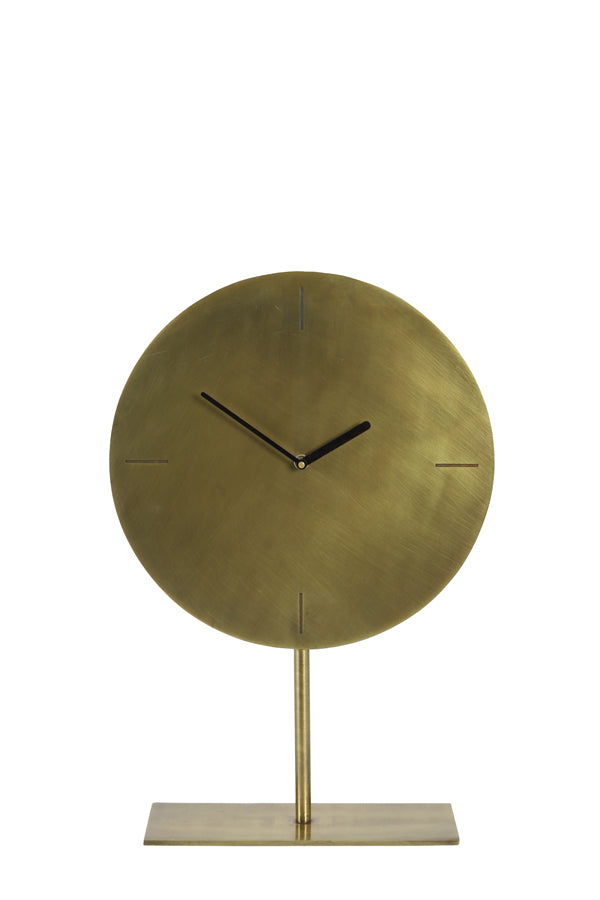 WAIWO Antique Metal Table Clock Bronze Gold