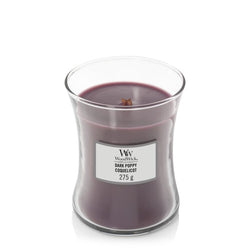 Woodwick Dark Poppy Medium Hourglass Scented Candle