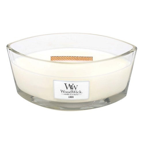 Woodwick Linen Hearthwick Ellipse Scented Candle