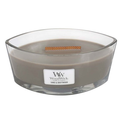 Woodwick Sand & Driftwood Hearthwick Ellipse Scented Candle