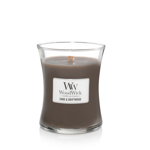 Woodwick Sand & Driftwood Medium Hourglass Scented Candle