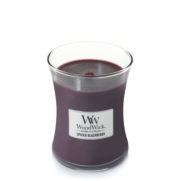 Woodwick Spiced Blackberry Medium Hourglass Scented Candle