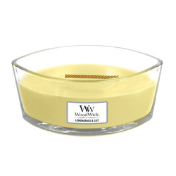 Woodwick Lemongrass & Lilly Hearthwick Ellipse Scented Candle