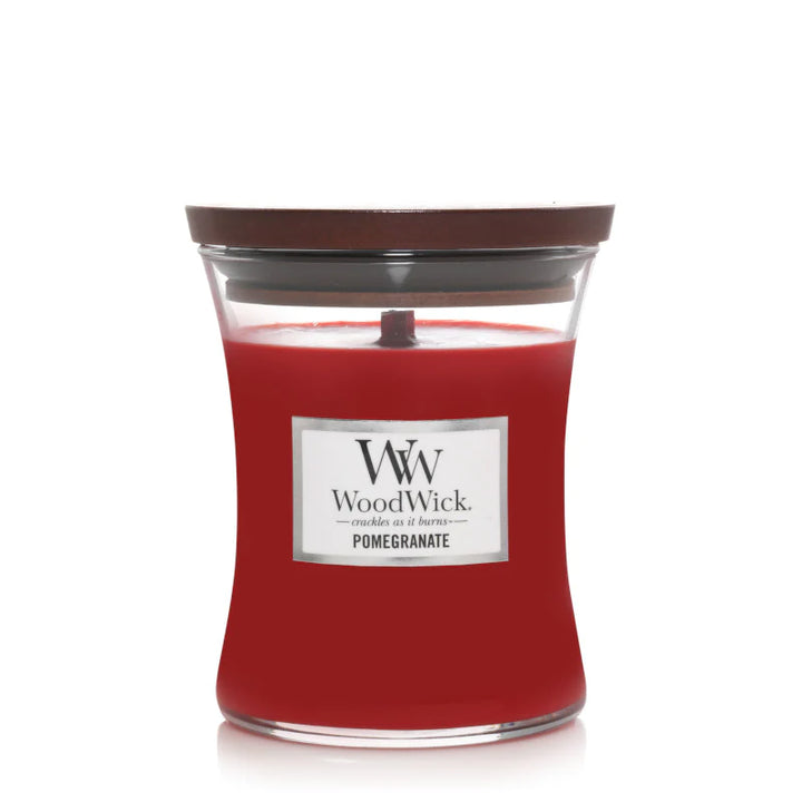 Woodwick Pomegranate Medium Hourglass Scented Candle