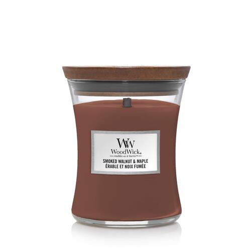 Woodwick Smoked Walnut & Maple Medium Hourglass Scented Candle